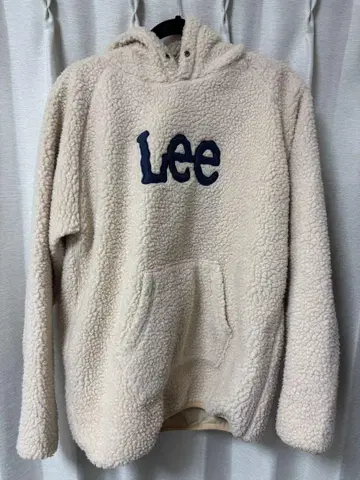 Lee 플리스 후드티 38 Regular 크림색