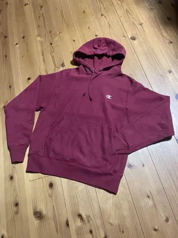 Champion 버건디 리버스 후디