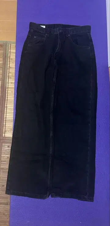 ZARA 블랙 와이드 데님 EUR38