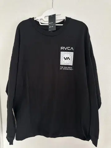 RVCA 블랙 긴팔 티셔츠 롱T