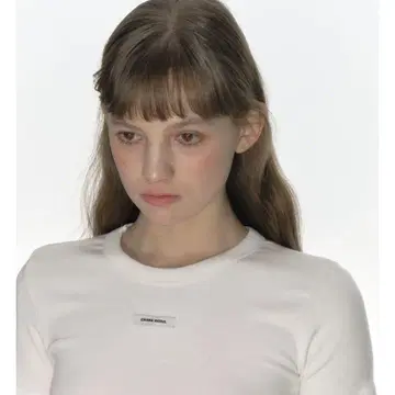 crank 크루넥 베이직 탑_화이트