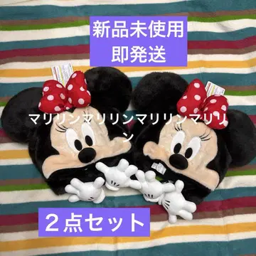 미니 마우스 귀도리 모자 미사용 새상품 택 포함