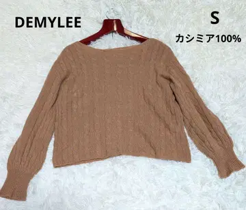 DEMYLEE 캐시미어 100% 숏 기장 긴팔 니트 S