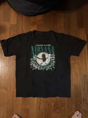 NIRVANA 티셔츠 블랙