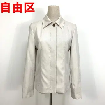 A5945 자유구 자켓 면 코튼 반안감 베이지 36