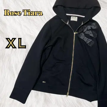 새상품급 로즈 티아라 후드티 리본 레이스 후드 블랙 긴팔