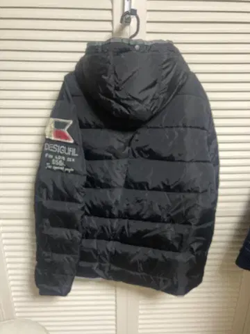 DESIGUAL 블랙 다운 자켓 플리스 자켓