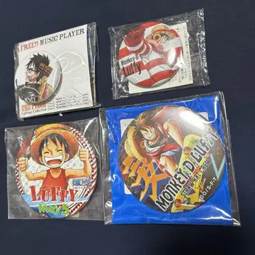 원피스 ONE PIECE 루피 캔뱃지 4개
