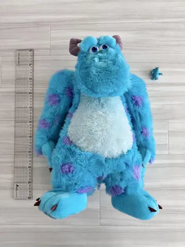 몬스터즈 인크 설리 봉제 인형 약 60cm and 작은 피규어