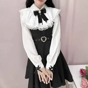 ROJITA 밑단 페플럼 절개 케이프 원피스