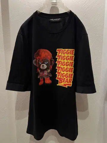 닐 바렛 Ziggie Bear 블랙 셔츠