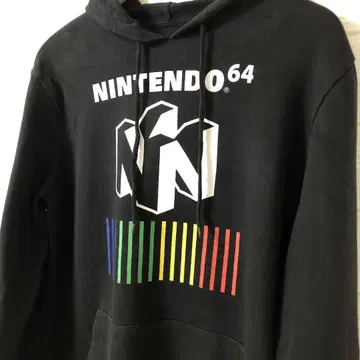 Nintendo64 닌텐도 게임 로고 풀오버 후드티 L 사이즈