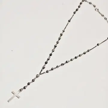 브랜드 불명 실버 925 로사리오 목걸이 SV 십자가 크로스
