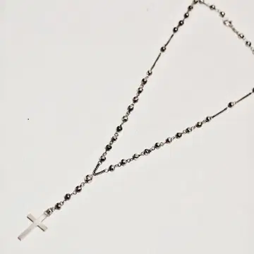 브랜드 불명 실버 925 로사리오 목걸이 SV 십자가 크로스