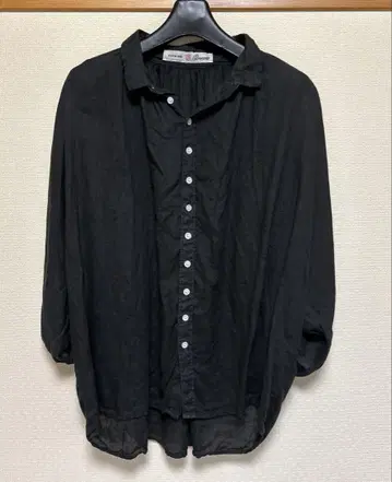 브로캔트 돌먼 셔츠 블랙 블라우스