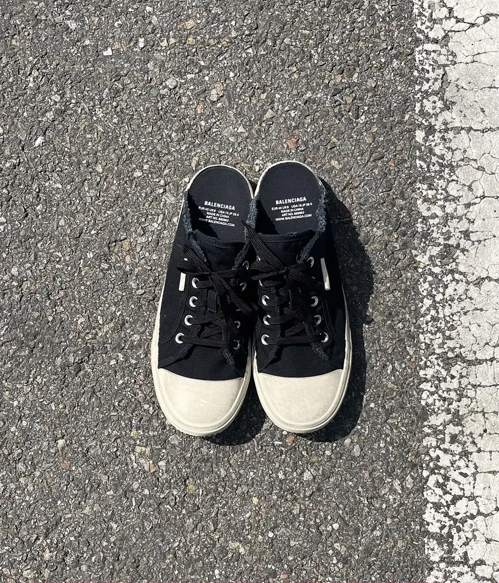 [41] Balenciaga Paris Mule Sneakers Black