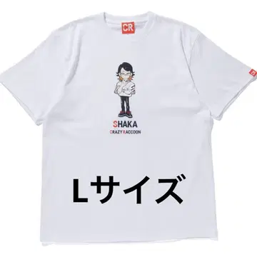 [새상품] SHAKA x CRAZY RACCOON 화이트 셔츠