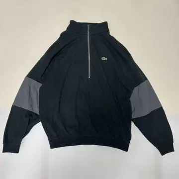 라코스테 x B&Yx VAINL ARCHIVE 하프 지퍼 풀오버 BLK