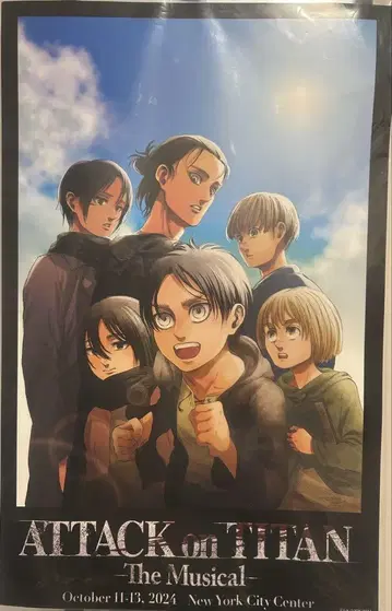 진격의 거인 뮤지컬 NY Attack on Titan 포스터