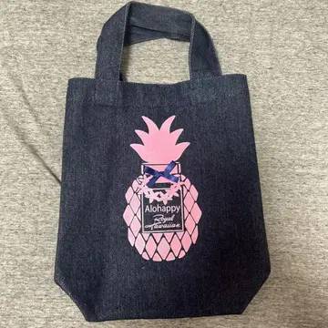 로얄 하와이안 알로하피 데님 미니 토트