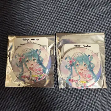 하츠네 미쿠 NEWDAYS 캔뱃지 WERI 한정판 완판