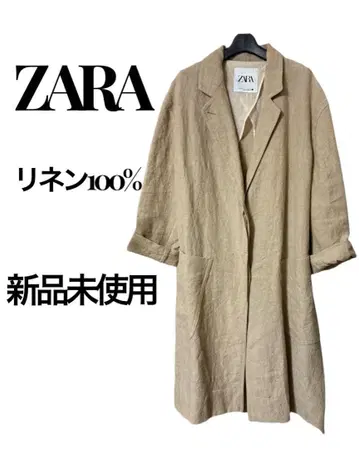 ZARA 린넨 100% 코트 미사용 새상품 사이즈 M~L