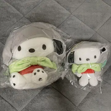 산리오 포차코 x 외출 콜라보 봉제 인형 2세트