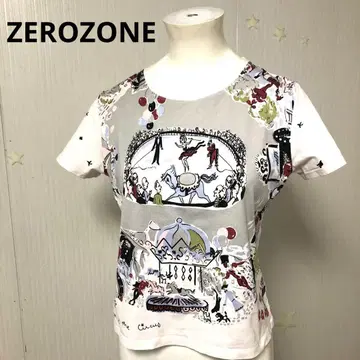 ZEROZONE 서커스 프린트 반팔T셔츠