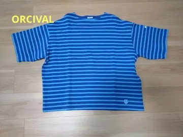 ORCIVAL 오르치발 보더 T셔츠 블루