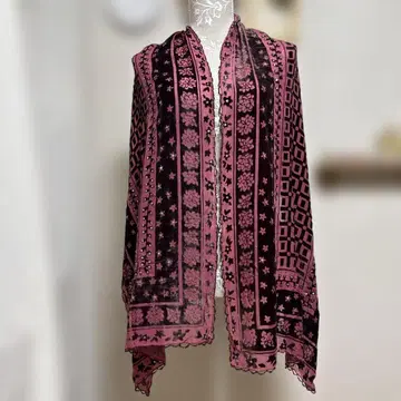 ANNA SUI 숄 실크 큐빅 벨로아