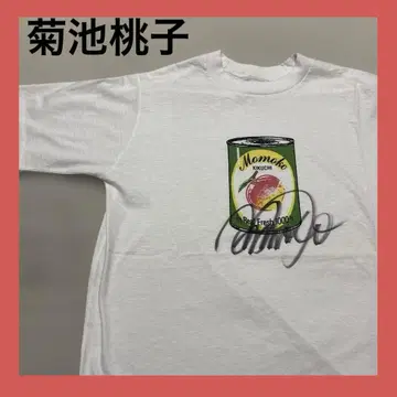 초레어! 친필 사인 키쿠치 모모코 80년대 T셔츠 쇼와 레트로 컬렉터