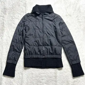 Sacai 나일론 니트 지퍼 블루종 자켓 사이즈 1 알파카