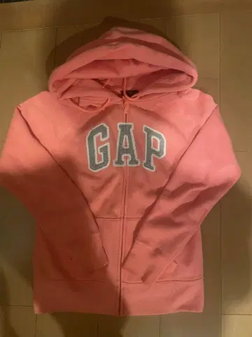 GAP 지퍼 후드티 핑크