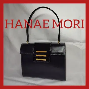 새상품급 HANAE MORI 모리 하나에 핸드백 블랙 파티