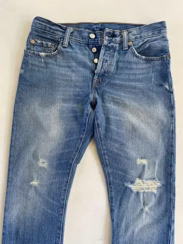 리바이스 Levi's 501XX 가죽 패치 W25 데님 팬츠 501