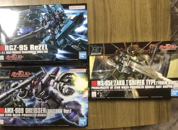 hguc 건담 uc 유니콘 기체 건담 프라모델 3체 세트