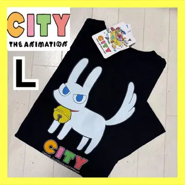 CITY THE ANIMATION 귀여운 고양이 티셔츠 아라이 케이이치