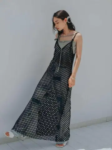 marte sahara Beehive Mesh Dress
