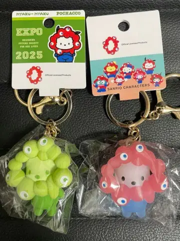 오사카 만박 산리오 캐릭터 키링 클리어 최애 컬러 포차코