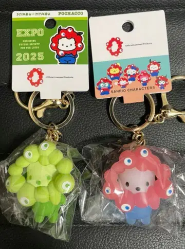 오사카 만박 산리오 캐릭터 키링 클리어 최애 컬러 포차코