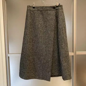 새상품 유니클로 JW ANDERSON 울 블렌드 랩스커트 M