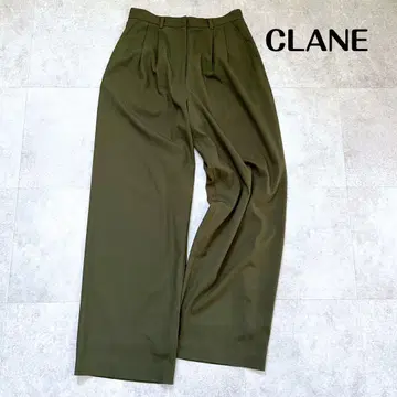 [ 새상품급 ] CLANE BASIC TUCK PANTS 22AW 카키