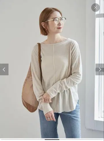 스픽 앤 스팬 천축 루즈 풀오버 롱 티셔츠