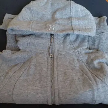 Lululemon 그레이 후드 부착 후드티