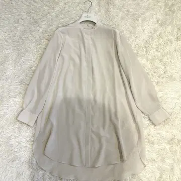 새상품 택 포함 스픽 앤 스팬 셔츠 블라우스 밴드 카라
