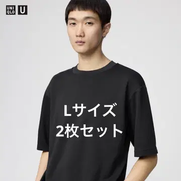 유니클로 U 에어리즘 코튼 오버 사이즈 T셔츠 L 사이즈 블랙