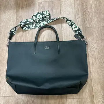 Lacoste 다크 그린 토트백
