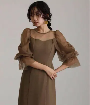 포멀 드레스 브라운 L 사이즈 atlo