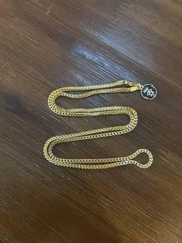 킹아이스 2.5mm 폭 골드 체인 목걸이