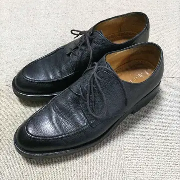 조르지오 아르마니 블랙 레이스업 드레스 슈즈